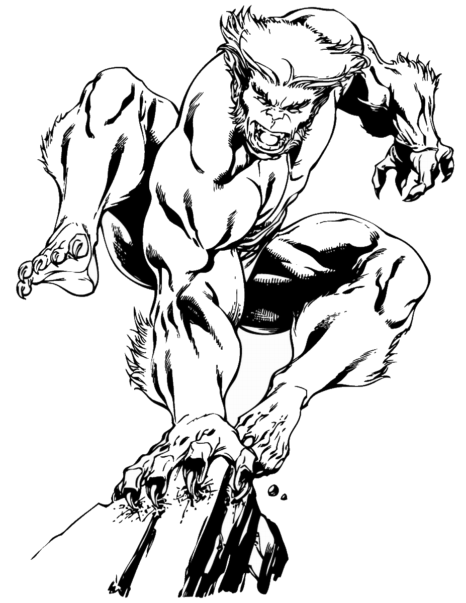 Dessin à colorier: Wolverine (Super-héros) #74973 - Coloriages à Imprimer Gratuits