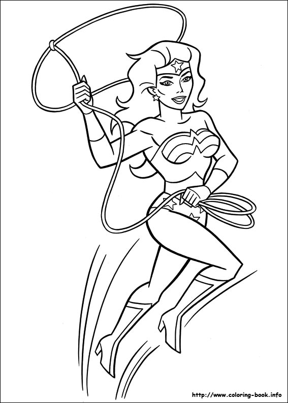 Dessin à colorier: Wonder Woman (Super-héros) #74580 - Coloriages à Imprimer Gratuits