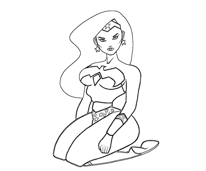 Dessin à colorier: Wonder Woman (Super-héros) #74584 - Coloriages à Imprimer Gratuits
