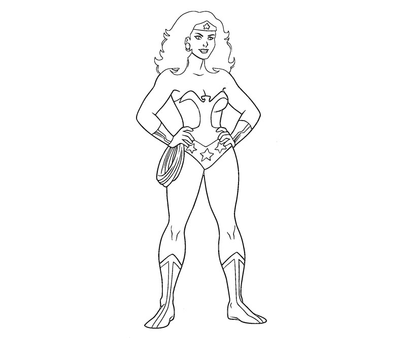 Dessin à colorier: Wonder Woman (Super-héros) #74590 - Coloriages à Imprimer Gratuits