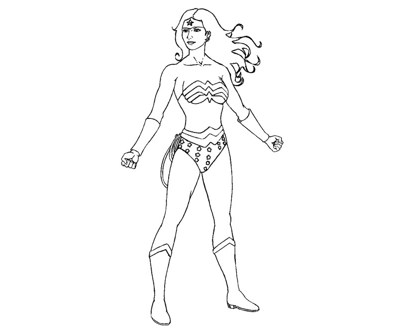 Dessin à colorier: Wonder Woman (Super-héros) #74594 - Coloriages à Imprimer Gratuits