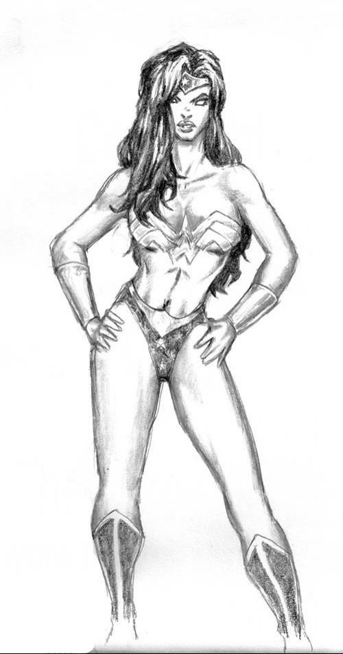 Dessin à colorier: Wonder Woman (Super-héros) #74595 - Coloriages à Imprimer Gratuits