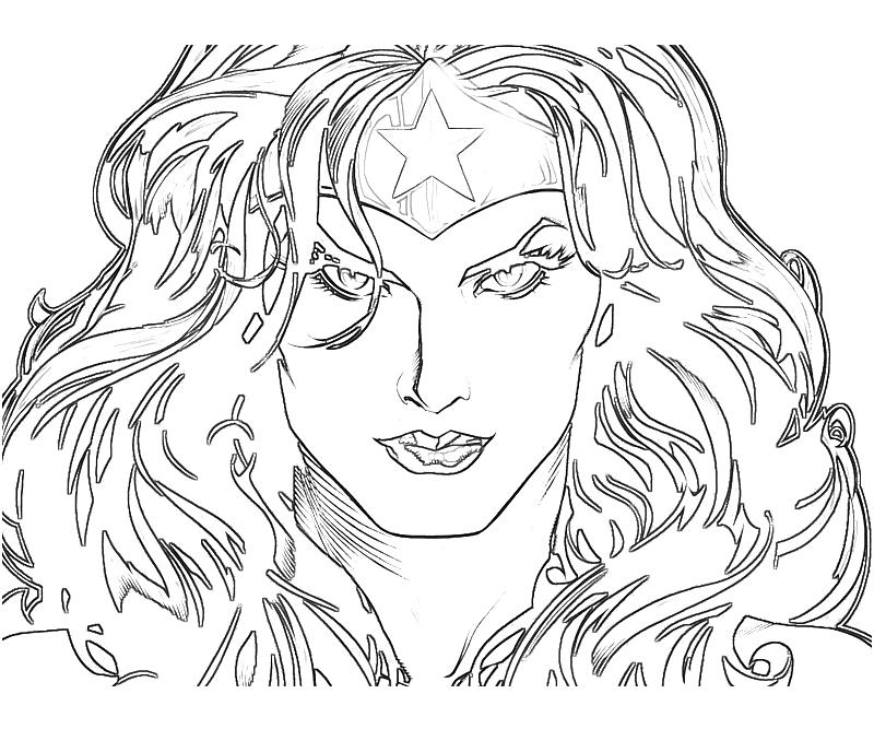 Dessin à colorier: Wonder Woman (Super-héros) #74629 - Coloriages à Imprimer Gratuits