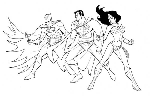 Dessin à colorier: Wonder Woman (Super-héros) #74665 - Coloriages à Imprimer Gratuits