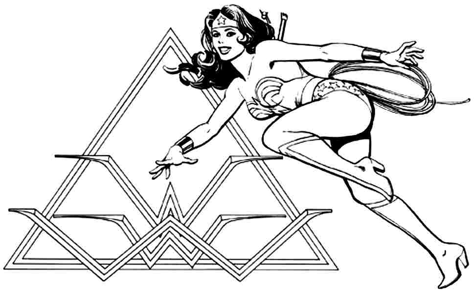 Dessin à colorier: Wonder Woman (Super-héros) #74681 - Coloriages à Imprimer Gratuits