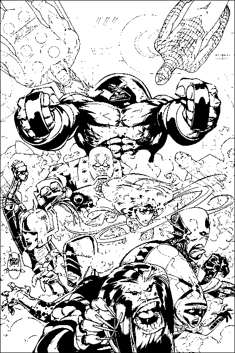 Dessin à colorier: X-Men (Super-héros) #74396 - Coloriages à Imprimer Gratuits