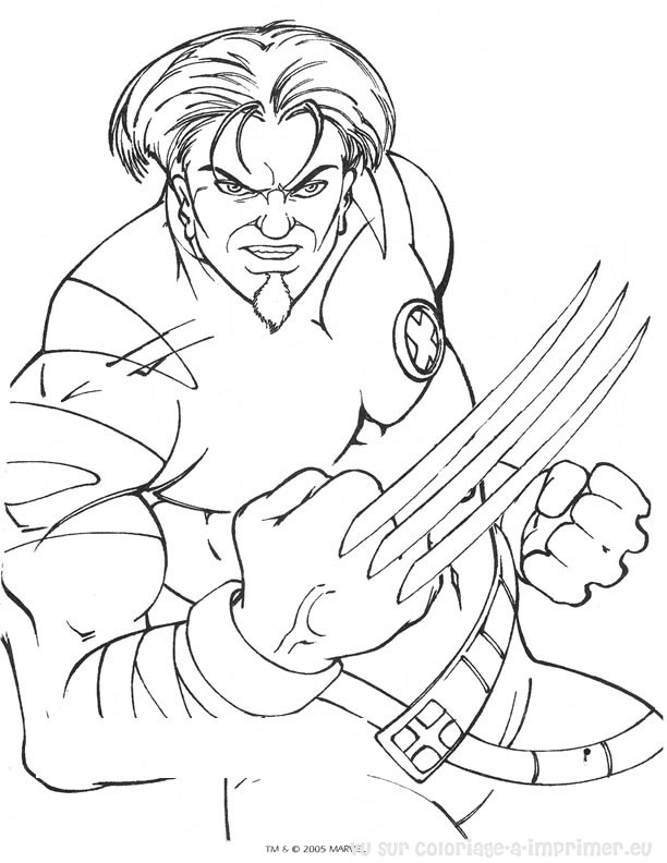 Dessin à colorier: X-Men (Super-héros) #74397 - Coloriages à Imprimer Gratuits