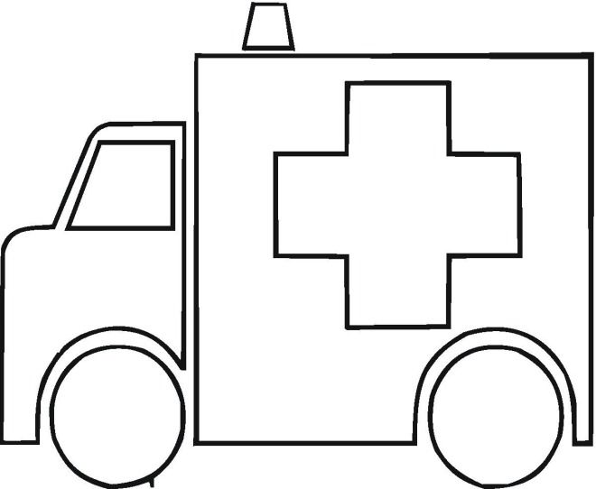Dessin à colorier: Ambulance (Transport) #136843 - Coloriages à Imprimer Gratuits