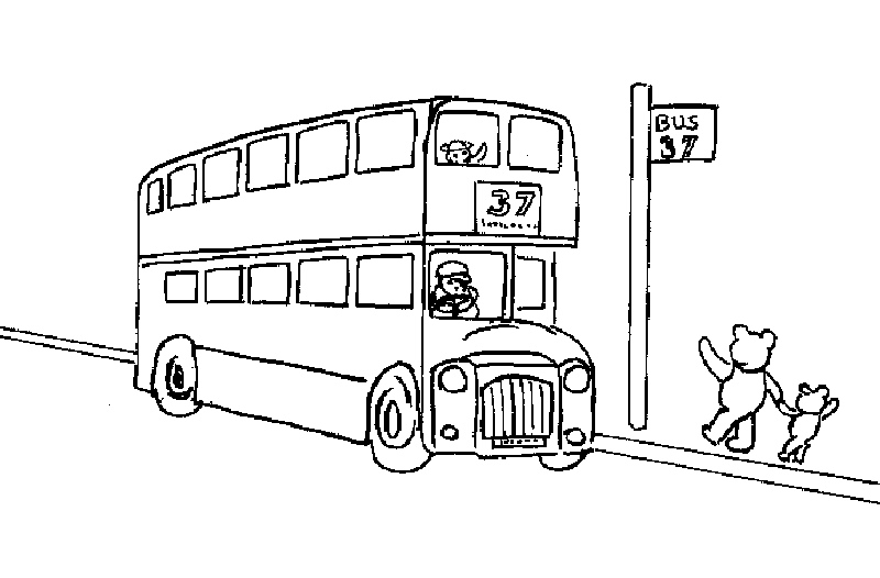 Dessin à colorier: Autobus / Autocar (Transport) #135350 - Coloriages à Imprimer Gratuits