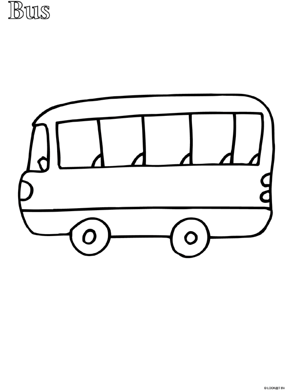 Dessin à colorier: Autobus / Autocar (Transport) #135368 - Coloriages à Imprimer Gratuits