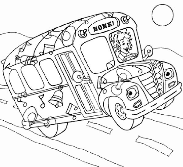 Dessin à colorier: Autobus / Autocar (Transport) #135490 - Coloriages à Imprimer Gratuits