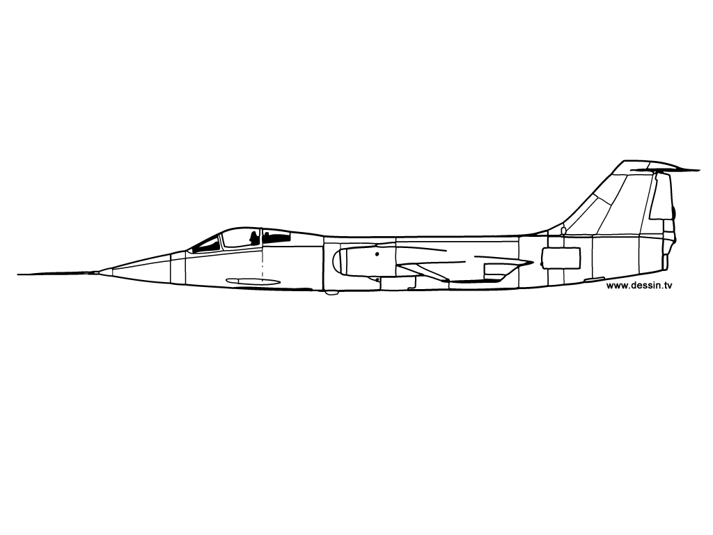 Dessin à colorier: Avion militaires (Transport) #141040 - Coloriages à Imprimer Gratuits