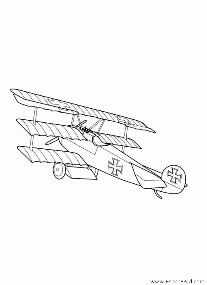 Dessin à colorier: Avion militaires (Transport) #141089 - Coloriages à Imprimer Gratuits