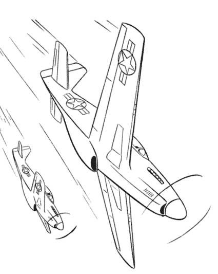 Dessin à colorier: Avion militaires (Transport) #141249 - Coloriages à Imprimer Gratuits