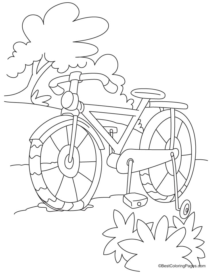 Dessin à colorier: Bicyclette / Vélo (Transport) #136940 - Coloriages à Imprimer Gratuits
