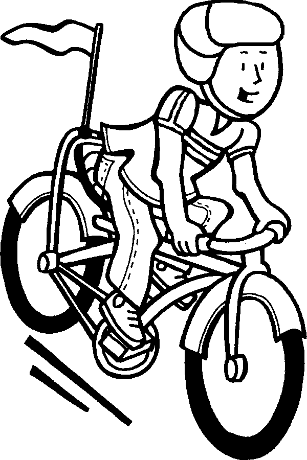 Dessin à colorier: Bicyclette / Vélo (Transport) #136942 - Coloriages à Imprimer Gratuits