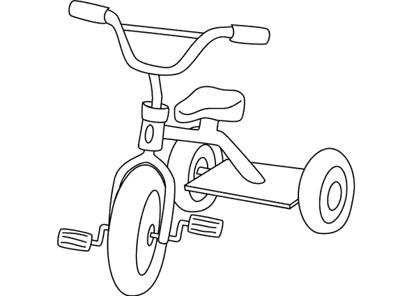 Dessin à colorier: Bicyclette / Vélo (Transport) #136943 - Coloriages à Imprimer Gratuits