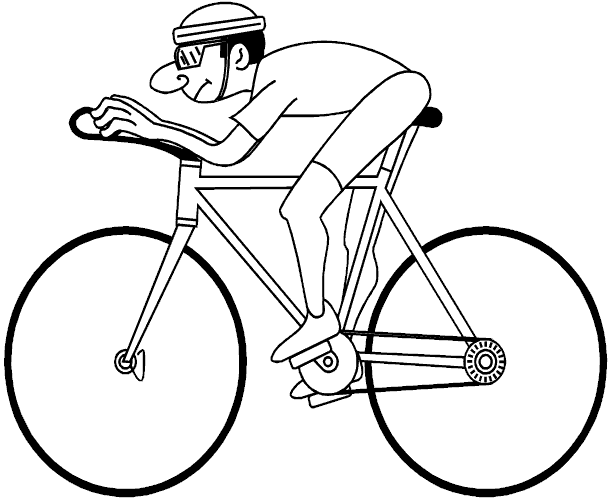 Dessin à colorier: Bicyclette / Vélo (Transport) #136948 - Coloriages à Imprimer Gratuits