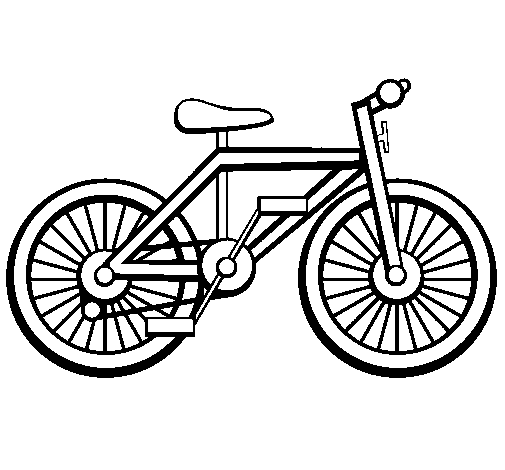 Dessin à colorier: Bicyclette / Vélo (Transport) #136951 - Coloriages à Imprimer Gratuits