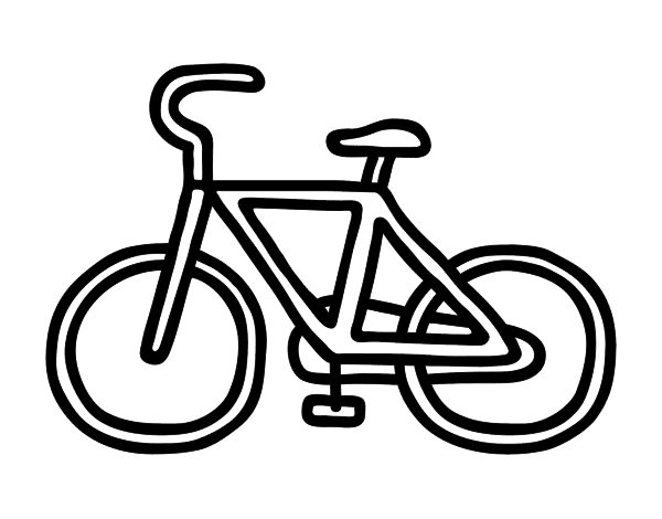Dessin à colorier: Bicyclette / Vélo (Transport) #136953 - Coloriages à Imprimer Gratuits