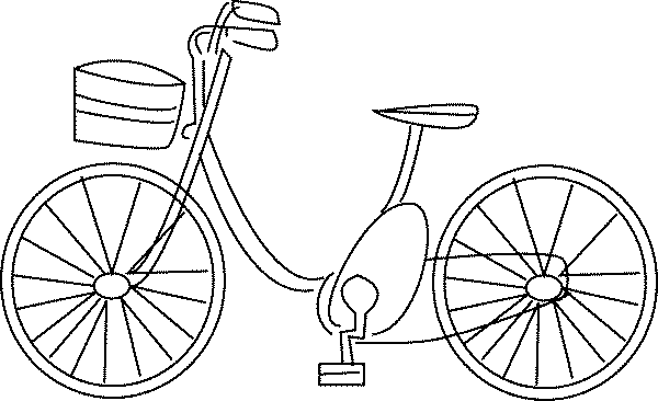 Dessin à colorier: Bicyclette / Vélo (Transport) #136954 - Coloriages à Imprimer Gratuits