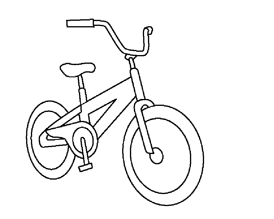 Dessin à colorier: Bicyclette / Vélo (Transport) #136970 - Coloriages à Imprimer Gratuits