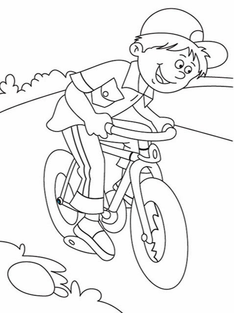 Dessin à colorier: Bicyclette / Vélo (Transport) #136977 - Coloriages à Imprimer Gratuits