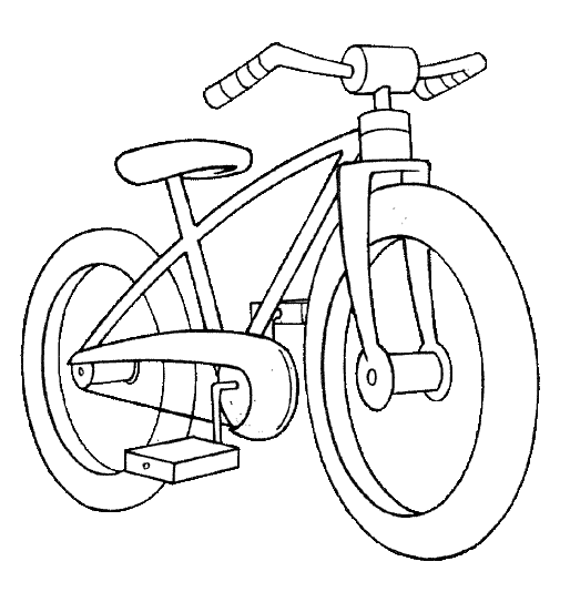 Dessin à colorier: Bicyclette / Vélo (Transport) #136982 - Coloriages à Imprimer Gratuits