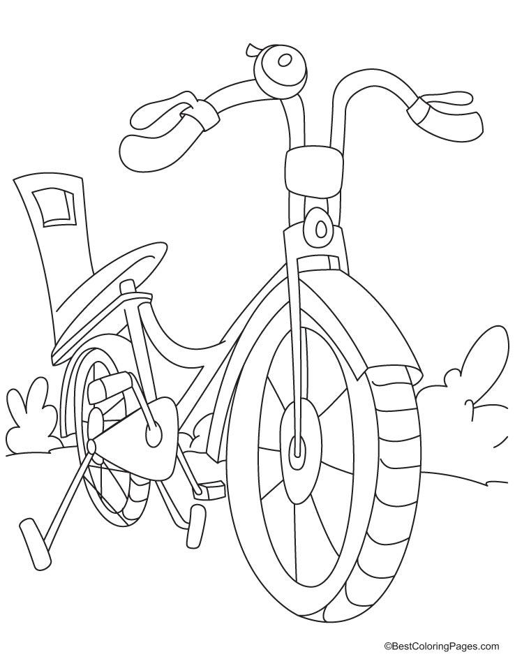 Dessin à colorier: Bicyclette / Vélo (Transport) #136983 - Coloriages à Imprimer Gratuits