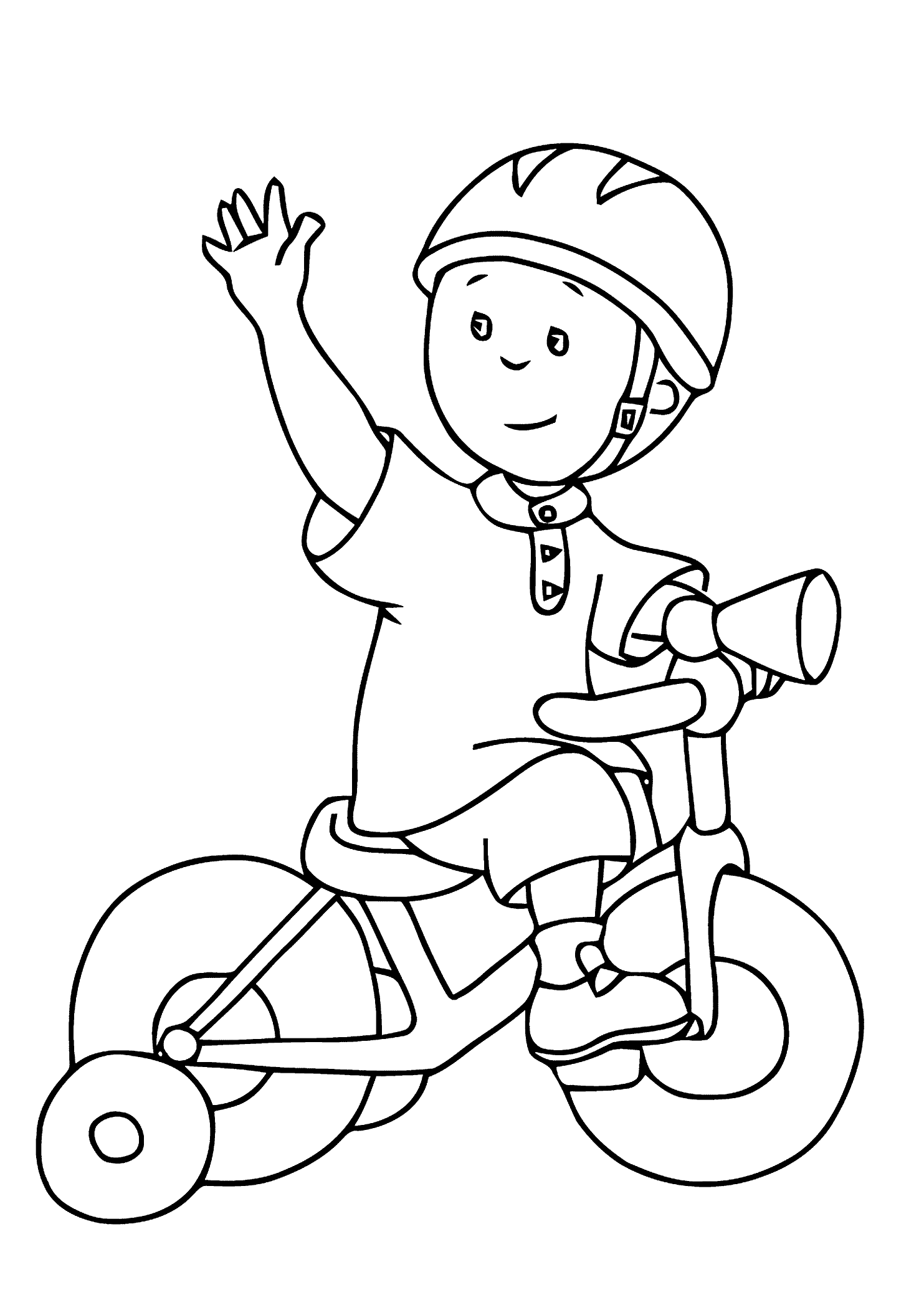 Dessin à colorier: Bicyclette / Vélo (Transport) #136993 - Coloriages à Imprimer Gratuits