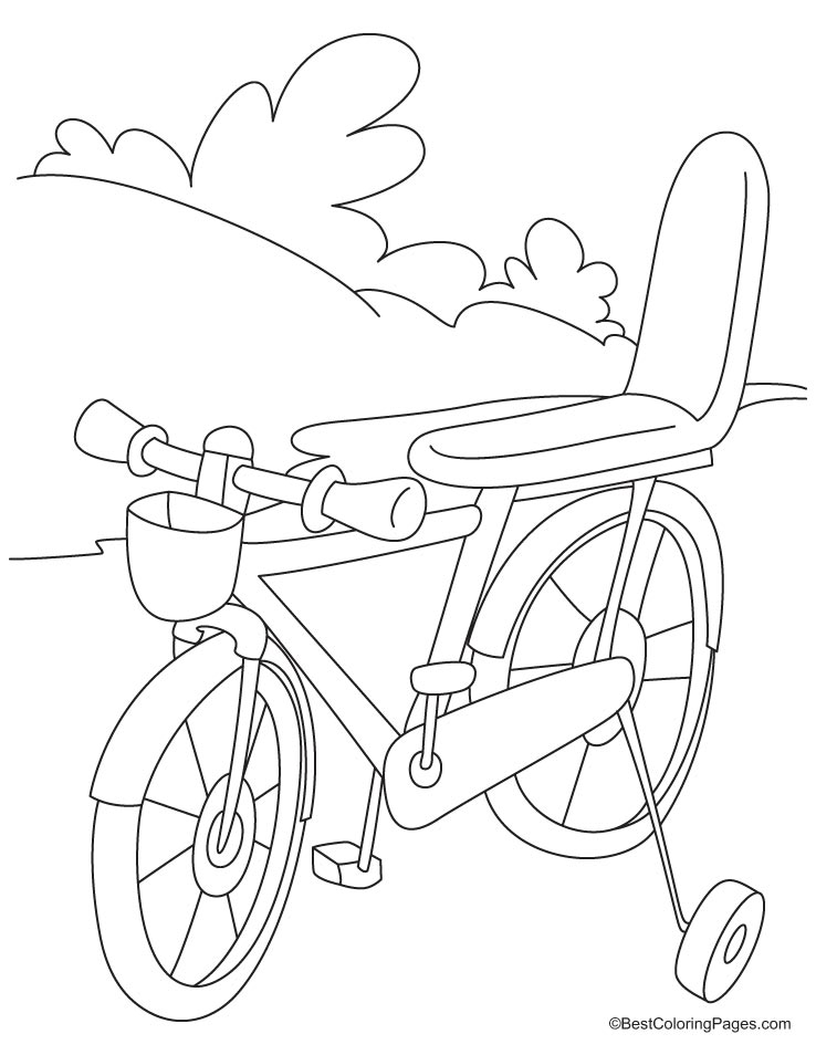 Dessin à colorier: Bicyclette / Vélo (Transport) #136995 - Coloriages à Imprimer Gratuits