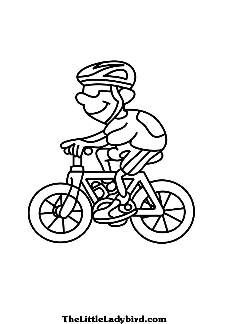 Dessin à colorier: Bicyclette / Vélo (Transport) #136998 - Coloriages à Imprimer Gratuits