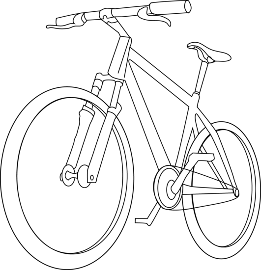 Dessin à colorier: Bicyclette / Vélo (Transport) #137006 - Coloriages à Imprimer Gratuits