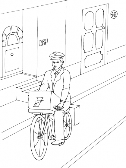 Dessin à colorier: Bicyclette / Vélo (Transport) #137012 - Coloriages à Imprimer Gratuits
