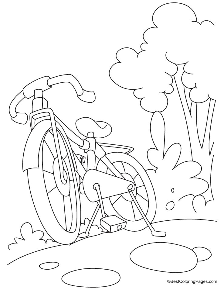 Dessin à colorier: Bicyclette / Vélo (Transport) #137028 - Coloriages à Imprimer Gratuits