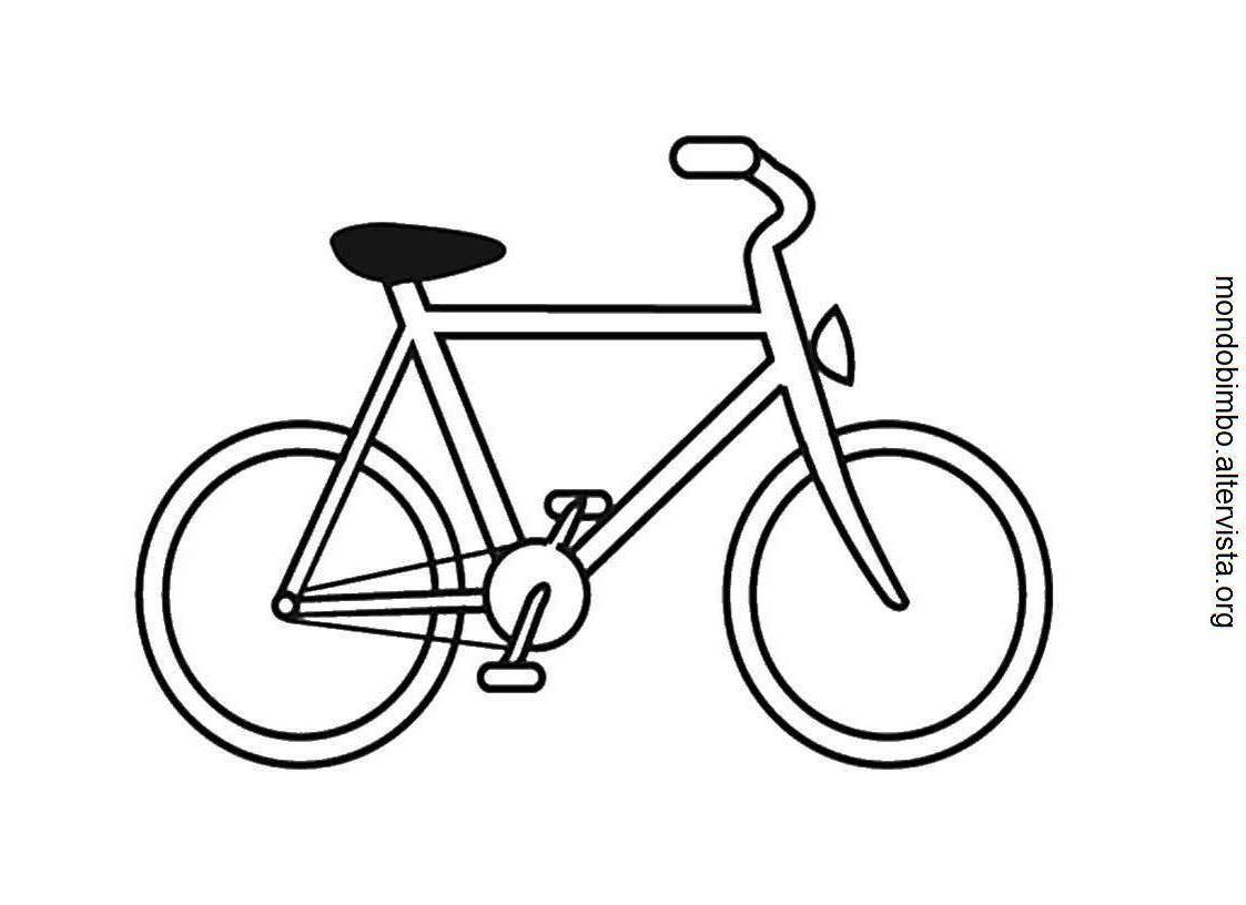 Dessin à colorier: Bicyclette / Vélo (Transport) #137045 - Coloriages à Imprimer Gratuits
