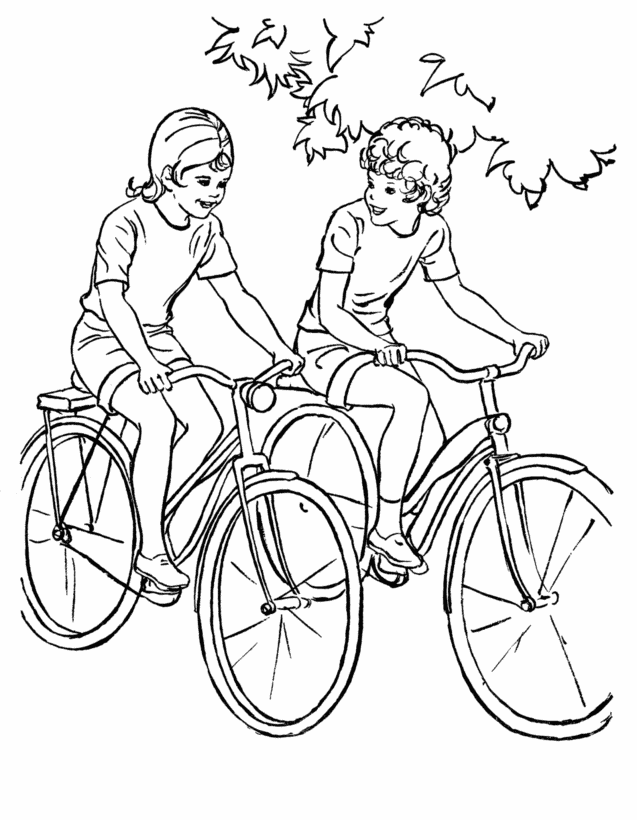 Dessin à colorier: Bicyclette / Vélo (Transport) #137049 - Coloriages à Imprimer Gratuits