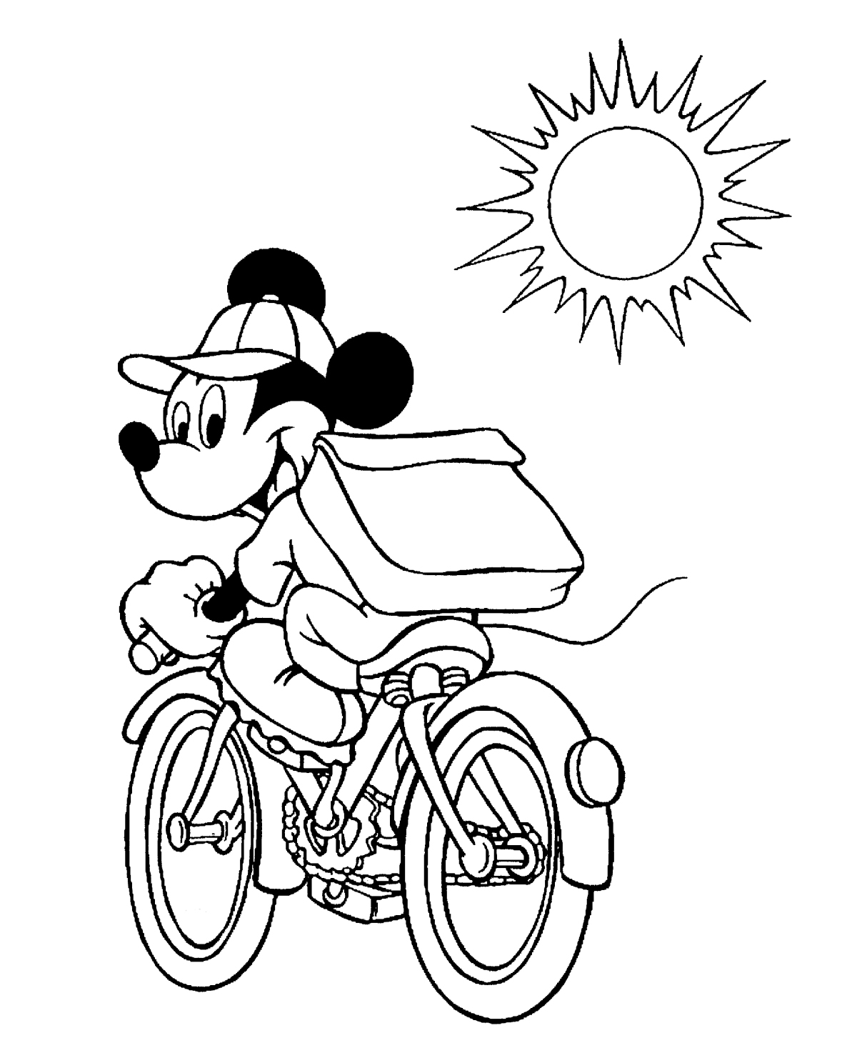 Dessin à colorier: Bicyclette / Vélo (Transport) #137122 - Coloriages à Imprimer Gratuits