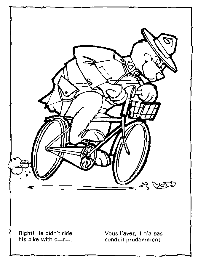 Dessin à colorier: Bicyclette / Vélo (Transport) #137147 - Coloriages à Imprimer Gratuits