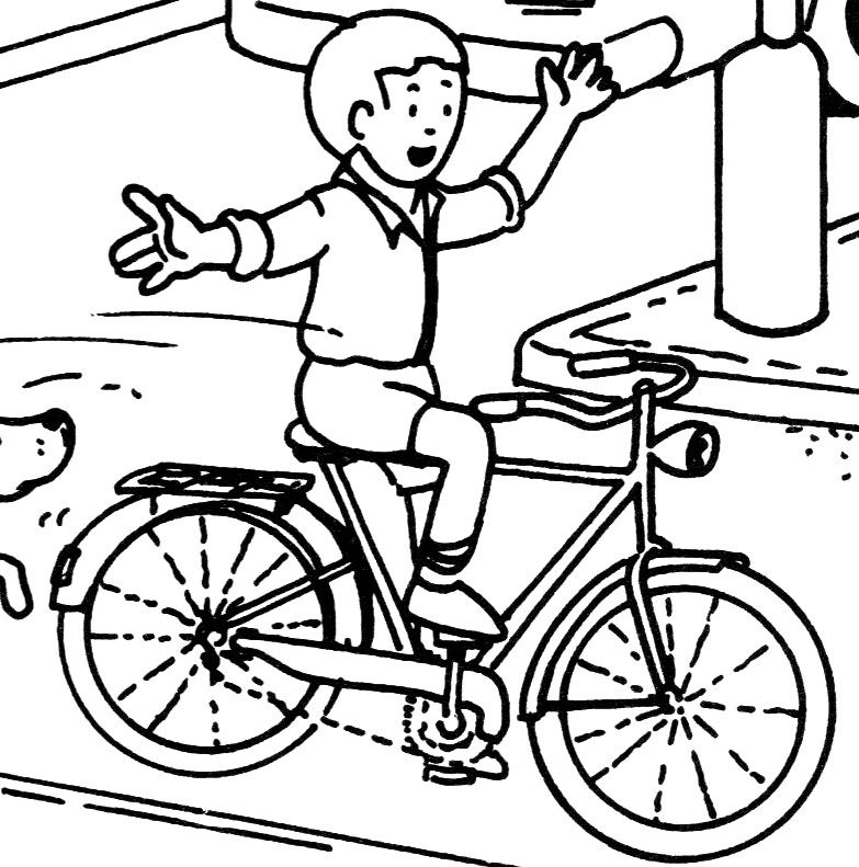 Dessin à colorier: Bicyclette / Vélo (Transport) #137184 - Coloriages à Imprimer Gratuits