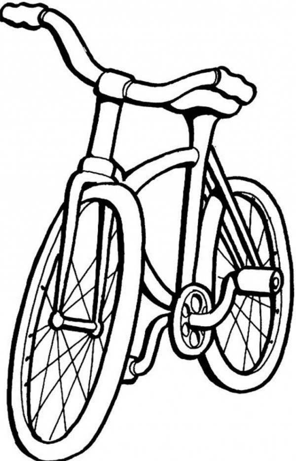 Dessin à colorier: Bicyclette / Vélo (Transport) #137188 - Coloriages à Imprimer Gratuits
