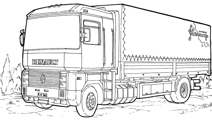 Coloriages Camion (Transport) – Page 2 – Coloriages à imprimer
