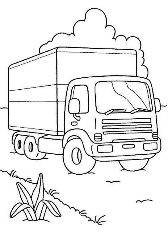Dessin à colorier: Camion (Transport) #135603 - Coloriages à Imprimer Gratuits