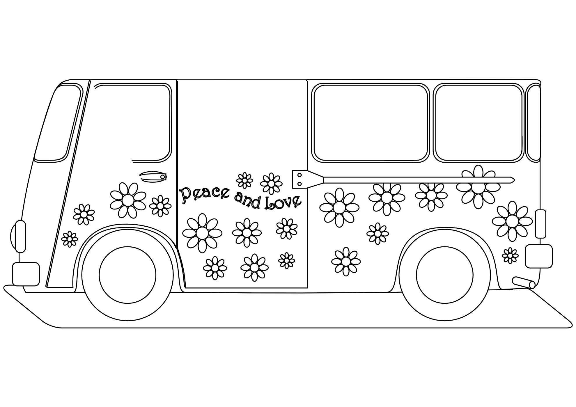 Dessin à colorier: Camionnette (Transport) #145113 - Coloriages à Imprimer Gratuits