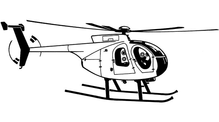 Dessin à colorier: Helicoptère (Transport) #136047 - Coloriages à Imprimer Gratuits