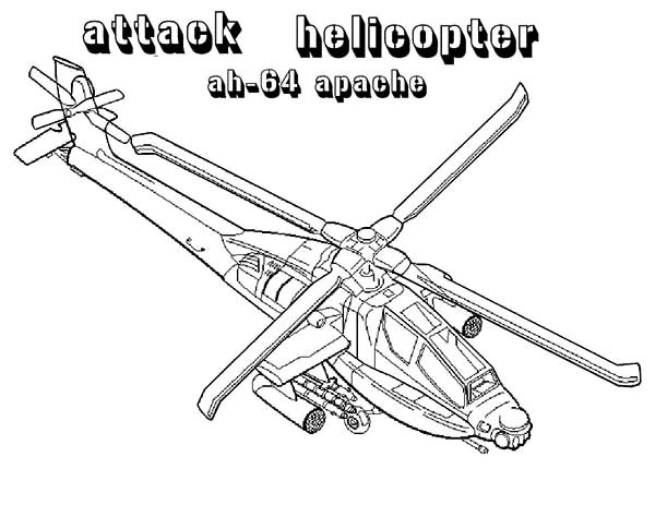 Dessin à colorier: Helicoptère (Transport) #136180 - Coloriages à Imprimer Gratuits