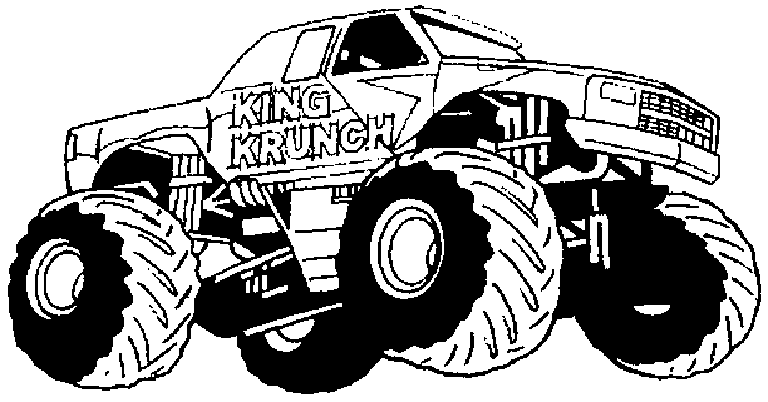 Dessin à colorier: Monster Truck (Transport) #141295 - Coloriages à Imprimer Gratuits