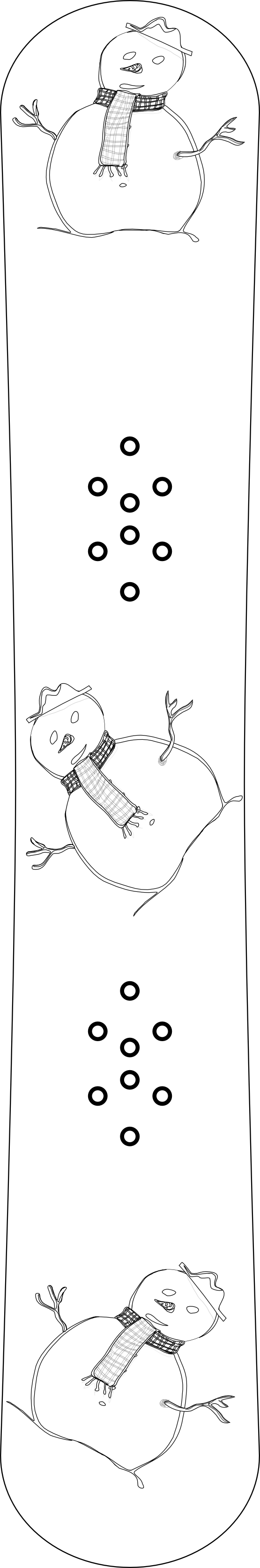 Dessin à colorier: Snowboard / Planche à neige (Transport) #143879 - Coloriages à Imprimer Gratuits