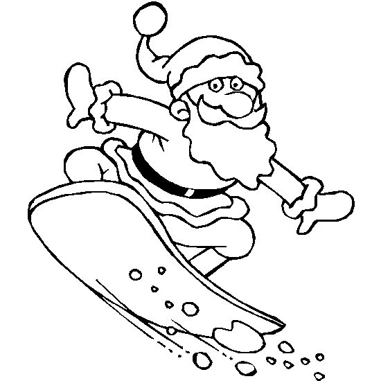 Dessin à colorier: Snowboard / Planche à neige (Transport) #143913 - Coloriages à Imprimer Gratuits