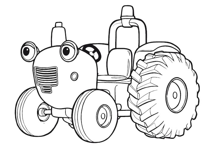 Dessin à colorier: Tracteur (Transport) #141936 - Coloriages à Imprimer Gratuits